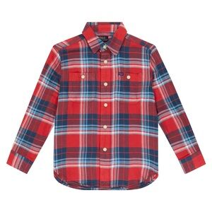 Polo Ralph Lauren Kids Red Plaid Button Down Shirt 3T